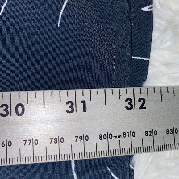 En Saison Baby Doll Tiered Dress Slate Blue/Cream - Picture 6 of 7